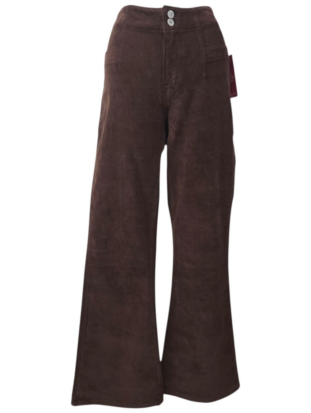 Lucky Brand Stevie High Rise Flare Corduroy Pants 6A/28 Roast Pecan Brown NWT
